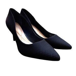 Alfani Step-flex Jeules 9.5W black high heels shoes dressy pumps classic career